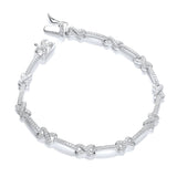 Micro Pave' Kisses 200 CZ Bracelet 7"/18cm