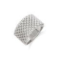 Micro Pave' Multi Row CZ Ring