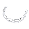 Micro Pave' Oval Links 242 CZ Bracelet 7.5"/19cm