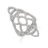 Micro Pave Silver CZ Ring