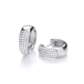 Micro Pave' Small Hoop With CZ