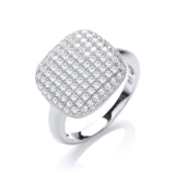 Micro Pave' Square CZ Ring