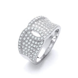 Micro Pave' White CZ Ring
