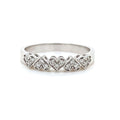 18K White Gold 0.15ct Diamond Heart Ring