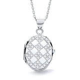 Oval Shape With Design Of CZ's Locket