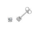 18K White Gold 0.33CT Diamond Stud Earrings