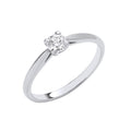 Platinum 0.25ct G/h-si Diamond Engagement Ring