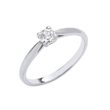 Platinum 0.25ct G/h-si Diamond Engagement Ring