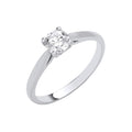 Platinum 0.50ct G/h-si Diamond Engagement Ring