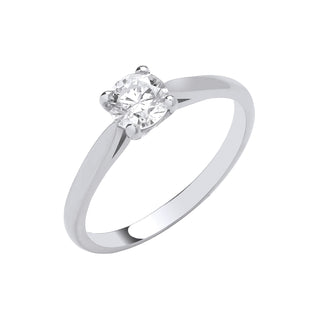 Platinum 0.50ct G/h-si Diamond Engagement Ring J