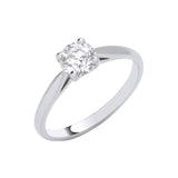 Platinum 0.70ct G/h-si Diamond Engagement Ring
