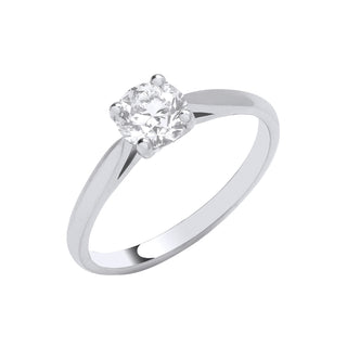 Platinum 0.70ct G/h-si Diamond Engagement Ring G