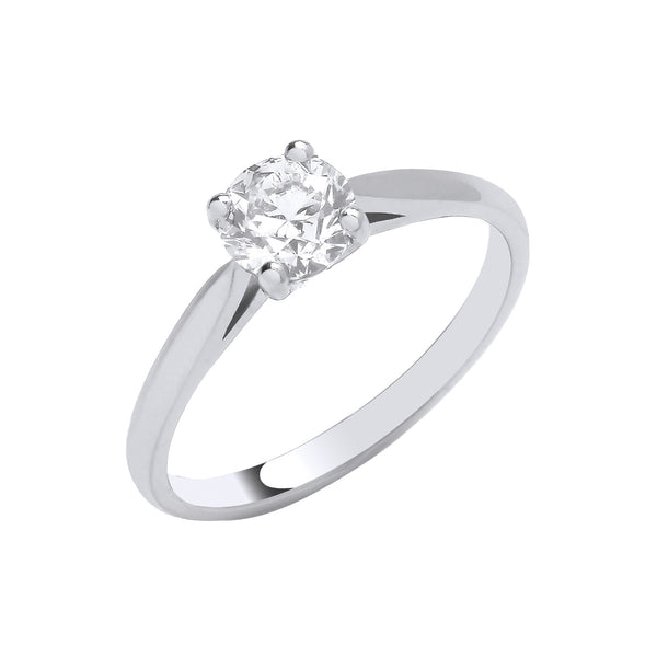 Platinum 0.70ct G/h-si Diamond Engagement Ring G