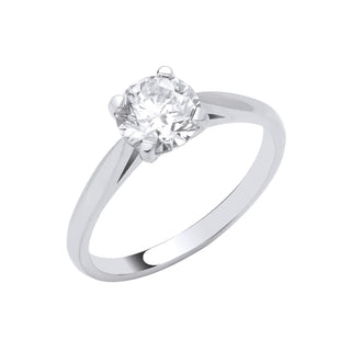 Platinum 1.00ct Diamond Engagement Ring J