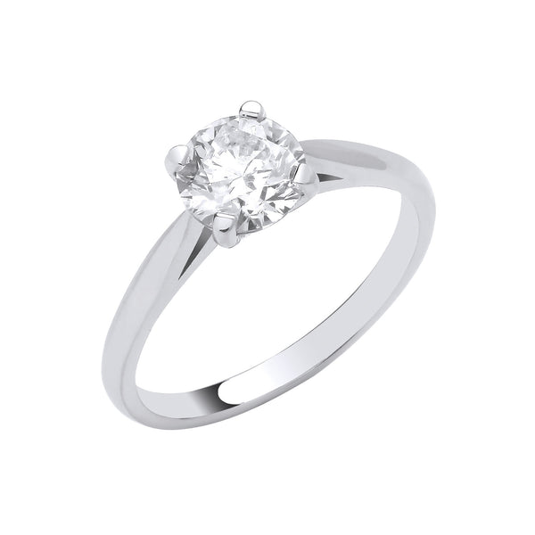 Platinum 1.00ct Diamond Engagement Ring J