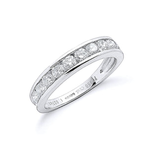 Platinum 1.00ct G/h-vs Diamond Eternity Ring