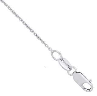 Platinum 1.0mm Rolo Chain