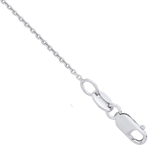 Platinum 1.0mm Rolo Chain