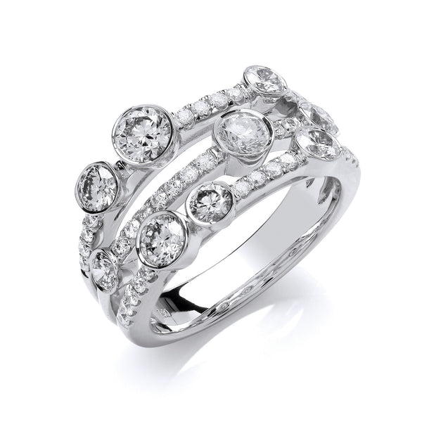 Platinum 1.70ct Gh/si Diamond Dress Ring