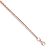 Rose Gold 2.7mm Round Belcher Chain