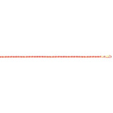 Rose Gold 3.0mm Diamond Cut Rope Chain