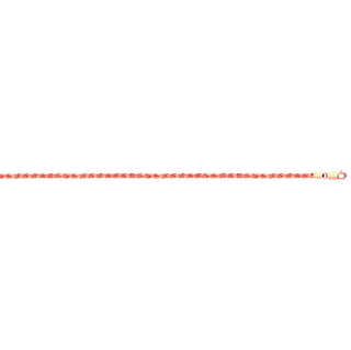 Rose Gold 3.0mm Diamond Cut Rope Chain