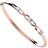 Rose Gold CZ Bangle