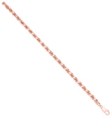 Rose Gold D/c 5.2mm Solid Rope Chain