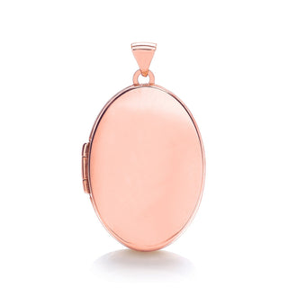 Rose Gold Oval Plain Locket