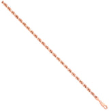 Rose Gold Solid D/c 4.2mm Rope Chain 22
