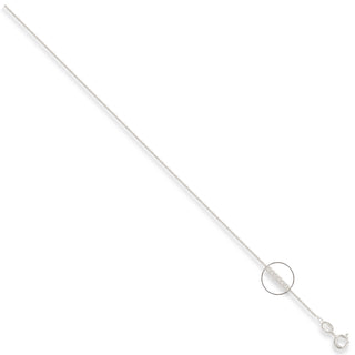 Silver 1.2mm Traditional Classic Curb Chain