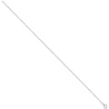 Silver 1.3mm D/c Belcher Rh. Plated Cable & Bar Chain