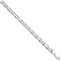 Silver 10mm Anchor Gents 8" Bracelet