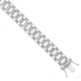 Silver 10mm Fancy Link Gents Bracelet