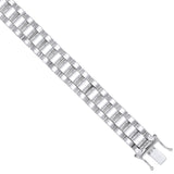 Silver 10mm Fancy Link Kids Bracelet