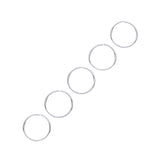 Silver 10mm Nose Hoop Ring (Pack Of 5)