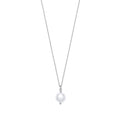 Silver 10mm W/pearl Necklace