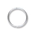 Silver 12mm Plain Hinged Sleepers