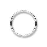 Silver 12mm Plain Hinged Sleepers