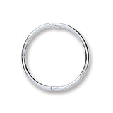 Silver 14mm Plain Hinged Sleepers