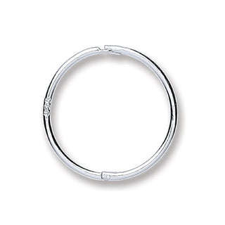 Silver 14mm Plain Hinged Sleepers
