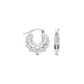 Silver 15.5mm Fancy Creoles