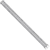 Silver 15mm Fancy CZ Link Gents Bracelet