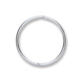 Silver 16mm Plain Hinged Sleepers