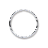 Silver 16mm Plain Hinged Sleepers