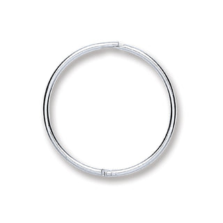 Silver 16mm Plain Hinged Sleepers