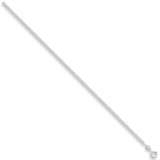 Silver 2.4mm Traditional Classic Curb Chain