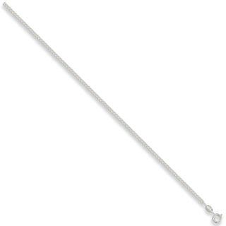 Silver 2.4mm Traditional Classic Curb Chain