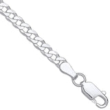 Silver 3.3mm Economy Flat Curb Chain