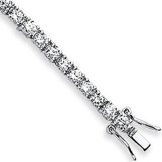 Silver 3.5mm CZ Tennis Baby 6" Bracelet